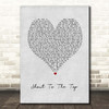 The Style Council Shout To The Top Grey Heart Song Lyric Print