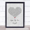 Hinder Lips Of An Angel Grey Heart Song Lyric Print