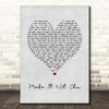 Queens of the Stone Age Make It Wit Chu Grey Heart Song Lyric Print