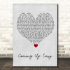 Paolo Nutini Coming Up Easy Grey Heart Song Lyric Print