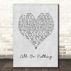 Small Faces All Or Nothing Grey Heart Song Lyric Print