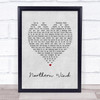 City And Colour Northern Wind Grey Heart Song Lyric Print