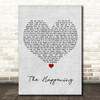 Diana Ross The Supremes The Happening Grey Heart Song Lyric Print