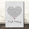 Eels Fresh Feeling Grey Heart Song Lyric Print