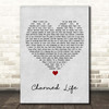 The Divine Comedy Charmed Life Grey Heart Song Lyric Print