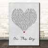 David Pomeranz On This Day Grey Heart Song Lyric Print