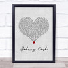 Kid Rock Johnny Cash Grey Heart Song Lyric Print