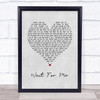 Kings Of Leon Wait For Me Grey Heart Song Lyric Print