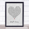 5 Seconds Of Summer Best Years Grey Heart Song Lyric Print