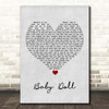 The Fratellis Baby Doll Grey Heart Song Lyric Print