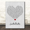 Above & Beyond Satellite Grey Heart Song Lyric Print