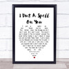 I Put A Spell On You Nina Simone Heart Song Lyric Quote Print