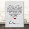 Kings Of Leon Arizona Grey Heart Song Lyric Print