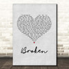 Jake Bugg Broken Grey Heart Song Lyric Print