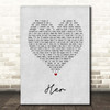 Anne-Marie Her Grey Heart Song Lyric Print