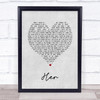 Anne-Marie Her Grey Heart Song Lyric Print