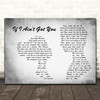 Alicia Keys If I Ain't Got You Man Lady Couple Grey Song Lyric Print