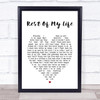Rest Of My Life Bruno Mars Heart Song Lyric Quote Print