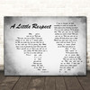 Erasure A Little Respect Man Lady Couple Grey Song Lyric Print