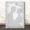 Louis Tomlinson Always You Man Lady Bride Groom Wedding Grey Song Lyric Print