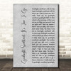 The Platters Goodnight Sweetheart, It's Time To Go Grey Rustic Script Song Lyric Print