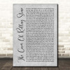 Dr. Hook The Cover Of 'Rolling Stone Grey Rustic Script Song Lyric Print