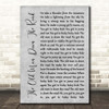 John Fogerty The Old Man Down The Road Grey Rustic Script Song Lyric Print