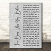 Neil Diamond I've Been This Way Before Grey Rustic Script Song Lyric Print