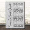 Paul Robeson Swing Low Sweet Chariot Grey Rustic Script Song Lyric Print