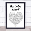 The Lady In Red Chris De Burgh Heart Song Lyric Quote Print