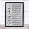 Dusty Springfield Son Of A Preacher Man Grey Rustic Script Song Lyric Print