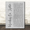Leeds United AFC Marching On Together Grey Rustic Script Song Lyric Print