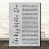 Lauren Alaina Like My Mother Does Grey Rustic Script Song Lyric Print