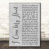 George Strait I Cross My Heart Grey Rustic Script Song Lyric Print