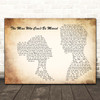 The Script The Man Who Can't Be Moved Man Lady Couple Song Lyric Print