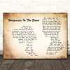 Leona Lewis Footprints In The Sand Man Lady Couple Song Lyric Print