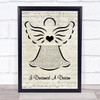 Les Misérables I Dreamed A Dream Music Script Angel Song Lyric Print