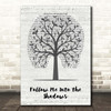 Darren Glancy Follow Me Into the Shadows Music Script Tree Song Lyric Print