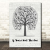 Daniel Bedingfield If You're Not The One Music Script Tree Song Lyric Print