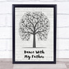Luther Vandross Dance With My Father Music Script Tree Song Lyric Print