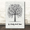 John Rowles If I Only Had Time Music Script Tree Song Lyric Print