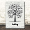 Shinedown Unity Music Script Tree Song Lyric Print