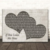 Chicago If You Leave Me Now Landscape Music Script Two Hearts Song Lyric Print