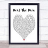 George Michael Heal The Pain Heart Song Lyric Quote Print