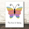 Britt Nicole The Sun Is Rising Rainbow Butterfly Song Lyric Print