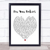 Simply Red For Your Babies Heart Song Lyric Quote Print