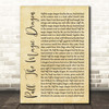 Peter, Paul And Mary Puff, The Magic Dragon Rustic Script Song Lyric Print