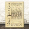 Dolly Parton feat. Collin Raye Whenever Forever Comes Rustic Script Song Lyric Print