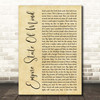 Alicia Keys Empire State Of Mind Rustic Script Song Lyric Print