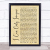 MercyMe I Can Only Imagine Rustic Script Song Lyric Print